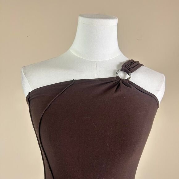 Joann’s Vintage Fairy Grunge Whimsigoth Boho Fairy Asymmetrical Ruffle Dress - Picture 3 of 4